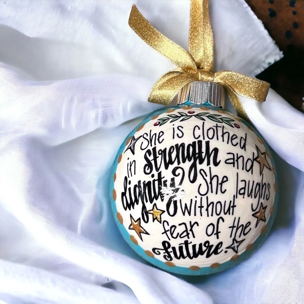 Holiday Magic: Strength & Dignity Ornament! Personalized Christmas Gift